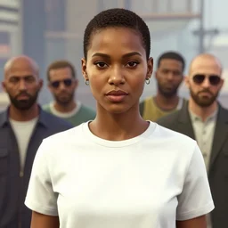 highly detailed portrait, african supermodel, in gta v, stephen bliss, unreal engine, fantasy art by greg rutkowski, loish, rhads, ferdinand knab, makoto shinkai and lois van baarle, ilya kuvshinov, rossdraws, tom bagshaw, global illumination, radiant light, detailed and intricate environment