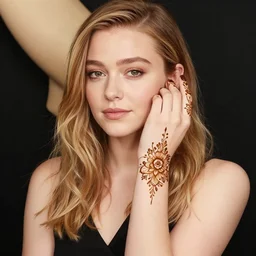 sarah hyland with a henna tattoo