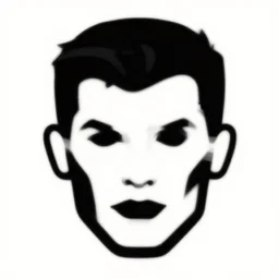 face icon vector minimalist x - men andy warhol style