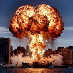 nuclear explosion in manhattan