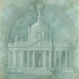 achingly beautiful painting of intricate ancient victor emmanuel ii roma on jade background by giger