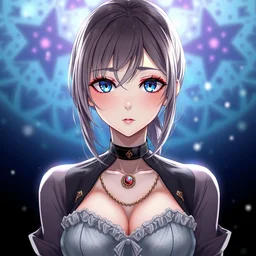 anime girl by davinci, highly detailed upper body, pretty and stunning face and eyes, pixiv gelbooru danbooru