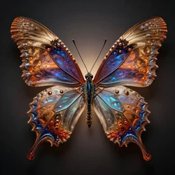 full shot photograph of a fractal butterfly, photorealistic photograph cinematic lighting intricate detailed 8 k resolution