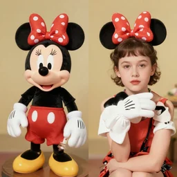1920s photo of a 20yo woman who looks identical to Minnie Mouse