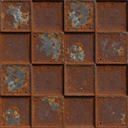 seamless tileable texture of damaged rusted metal, realistic, very detailed, beautiful, intricate details, sharp focus, substance designer, substance render, substance painter, marmoset, unreal engine, octane render