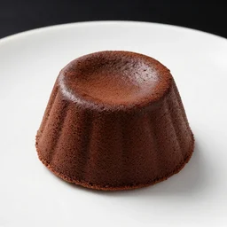 extremely delicious looking photo of lava cake desert, expensive restaurant, top quality product, most perfect chocolate on the world, small manufacture, unique style, 8 k, product photography, professional studio photography