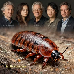 zoological portrait of a human pillbug by kuldar leement and ruan jia and brad rigney and micha karcz and brad rigney