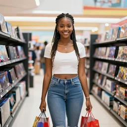 Nyatasha Nyanners shopping at the mall for video games