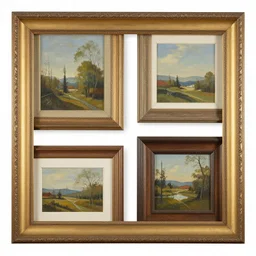 a painting with frames