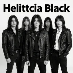 album cover for a 1992 grunge band called Helvetica Black