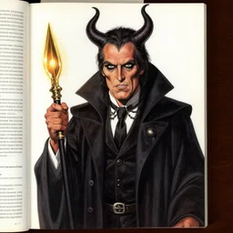 1 9 6 2 magazine illustration of steve bannon as a satan worshipper