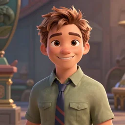 portrait of a cartoon ashton kutcher smiling, medium shot, zootopia, fantasy, intricate, cinematic lighting, digital painting, artstation, concept art, smooth, sharp focus, pixar zootopia illustration, art by artgerm and greg rutkowski and disney, detailed textures, award winning portrait studio lighting by jessica rossier and brian froud and gaston bussiere