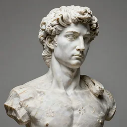 a stunning, accurate marble statue of Jack Black, highly detailed, masterpiece, high quality