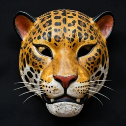 an amazonian jaguar mask