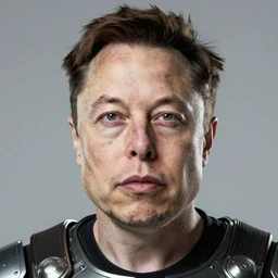 unveiled visible face, exposed face, elon musk, photorealistic face, full face photo, 4 k, detailed, pic, elegant, ultra detailed, metallic armor, octane render, depth of field
