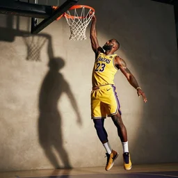 lebron james dunking