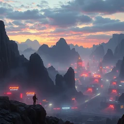 blade runner landscape, cg society, photoreal, syd mead, 4 k, ultra high reesolution