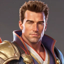 a screenshot of arnold schwarzenegger as hanzo in overwatch, portrait, fantasy, beautiful face, vivid colors, elegant, concept art, sharp focus, digital art, hyper - realistic, 4 k, unreal engine, highly detailed, hd, dramatic lighting by brom, trending on artstation