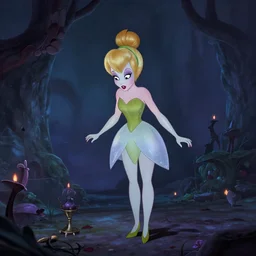 Scary tinker bell, terror, horror, disney animation, pixar