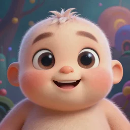 hyper realistic, a cute adorable happy masculine big chungus, inside a dreamscape, extremely large eyes, background painted by greg rutkowski, artgerm, soft lighting, analogous colors
