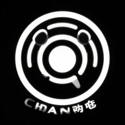 radio channel logo, photoreal, artstation, black background