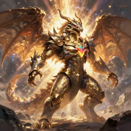 thunder dragon colossus, character concept in the style of keith thompson, magic the gathering art