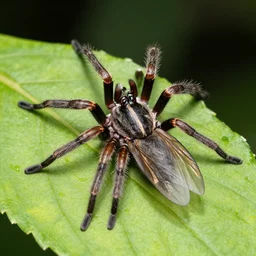 spider with wings, house spider with fly wings