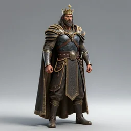full body painting of a highly detailed king in rope with cape, 8 k octane render, unreal engine, concept art, photorealistic