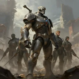 humanity last stand, digital painting, concept art, trending on artstation, epic composition, wlop. rossdraws, sharp focus, octane render