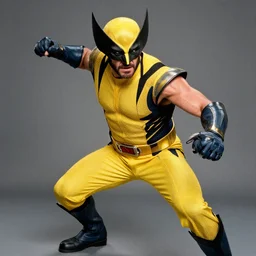 wolverine action pose, portrayal by danny devito, action photograph