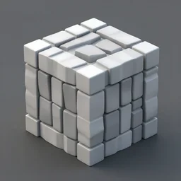 abstract 3 d default cube from blender
