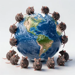 Earth after the apocalypse, when rats rule the world