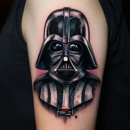 darth vader by tim burton, tattoo design