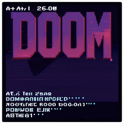 screenshot of doom on atari 2 6 0 0