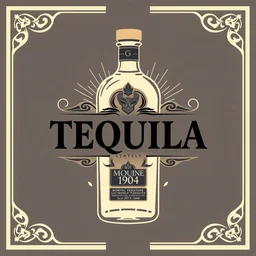 a logo design for a luxury tequila brand