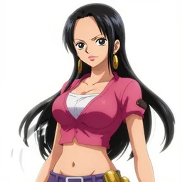 Nico Robin from One Piece. Screenshot. Art by Awn Arts. Colorful. 4K.