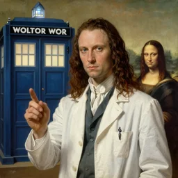 doctor who painting by Leonardo da vinci