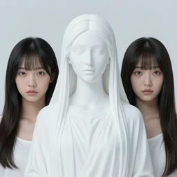 tonemapped portrait of omnipotent gnostic sophia by seb mckinnon, john avon, sui ishida