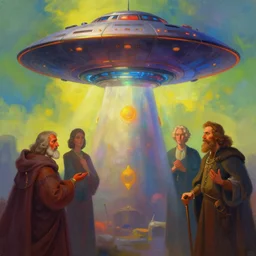 antediluvian occult cosmology, ufo cult, by robert hooke and ernst haeckel and agostino arrivabene and joaquin sorolla, rule of thirds, vivid colours, atmospheric, digital painting, artstation, concept art, smooth, soft focus, negative space, illustration, digital painting