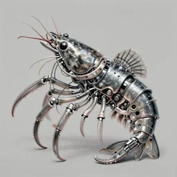 skrimp, shrimpman biomechanical axolotl tentacle fish, masterpiece, intricate, elegant, highly detailed, digital painting, smooth, sharp focus, illustration, art by james gurney, graeme base, brian froud, alan lee