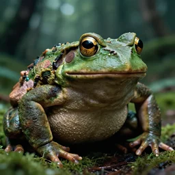 macro medium shot, rugged anthropomorphic muscular!!!!!!!! oversized!!!!!! ( ( ( ( ( ( ( ( ( ( ( ( frog ) ) ) ) ) ) ) ) ) ) barbarian in deep forest, kodachrome film still