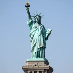 storm troopers standing on top of the statue liberty in new york