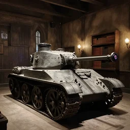 Photo of a tank in Hogwarts common room