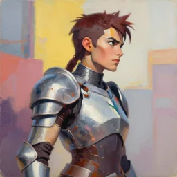 greg manchess portrait painting of partially armored leeloo from the 5 th element as overwatch character, medium shot, asymmetrical, profile picture, organic painting, sunny day, matte painting, bold shapes, hard edges, street art, trending on artstation, by huang guangjian, gil elvgren, ruan jia, randy vargas, greg rutkowski