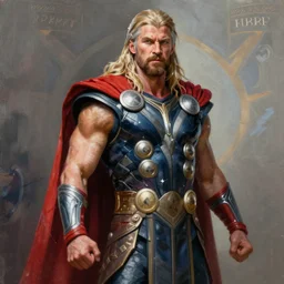 stunning award winning hyperrealistic hdr 8 k highly detailed digital painting, trending on artstation of beaker as thor
