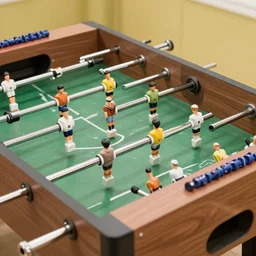 a photo of table football soccer