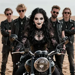 wyona rider as death from sandman, gentle smile, goth chic, by cedric peyravernay and mikko lagerstedt, by lecouffe deharme and maciej kuciara, by dave mckean, craig mullins, peter mohrbachersoft lightning, eyeliner, punk rock, high detailed, 8 k