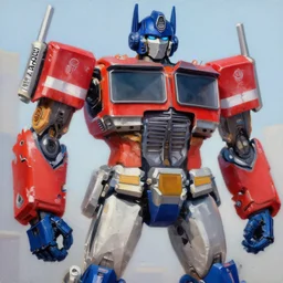 greg manchess portrait painting of optimus prime as overwatch character, medium shot, asymmetrical, profile picture, organic painting, sunny day, matte painting, bold shapes, hard edges, street art, trending on artstation, by huang guangjian and gil elvgren and sachin teng
