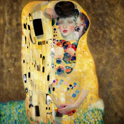 a beautiful painting pregnant woman, by gustav klimt painting, lumion render