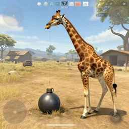 giraffe planting the bomb in csgo